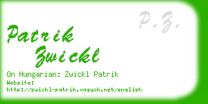 patrik zwickl business card